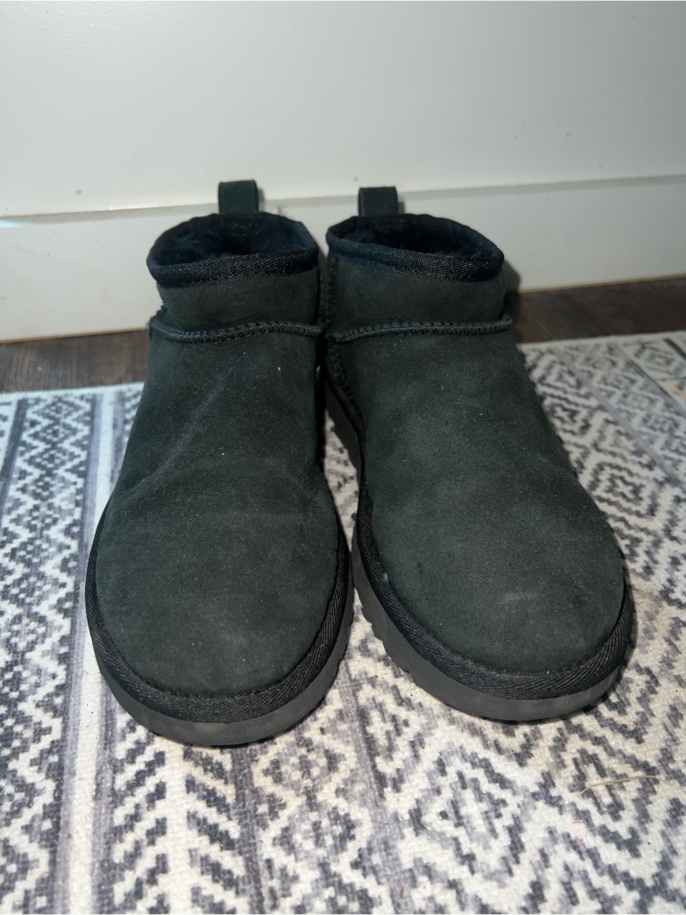 Women’s Black UGG ultra mini boots